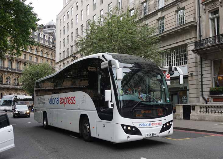 Parks Volvo B9R Plaxton Elite KSK984 National Express